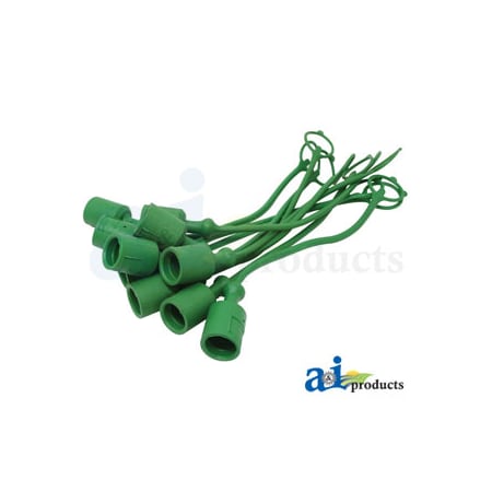 A & I Products Dust Cap, 3/8", Green (10 pkg) 8" x4" x4" A-C211316
